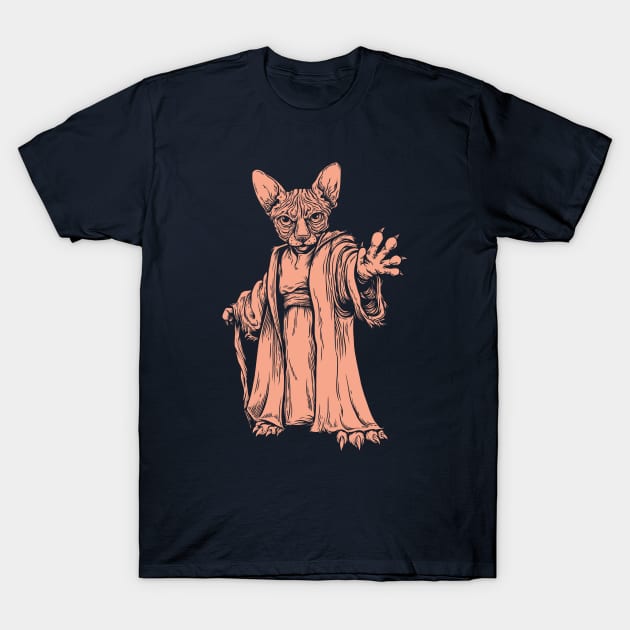 Master Sphynx From Outer Space T-Shirt by affan2fly